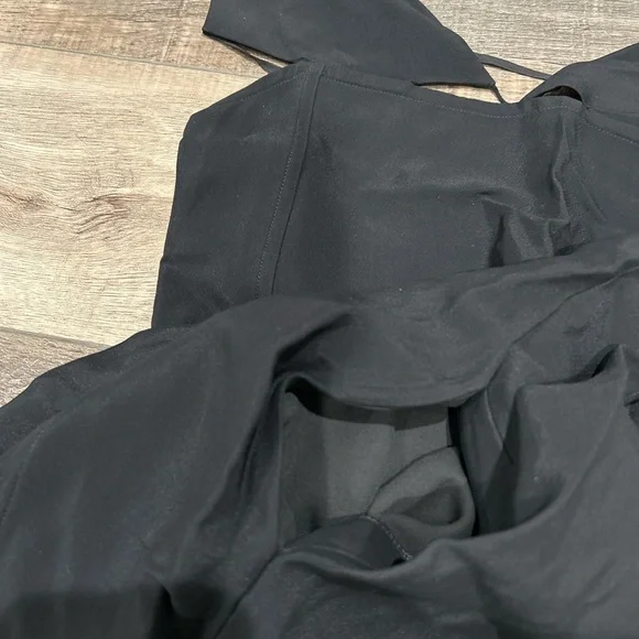 Nensi Dojaka cutout crepe mini dress in black - Picture 5 of 7